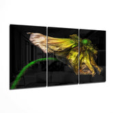 Macro Flower Glass Wall Art.